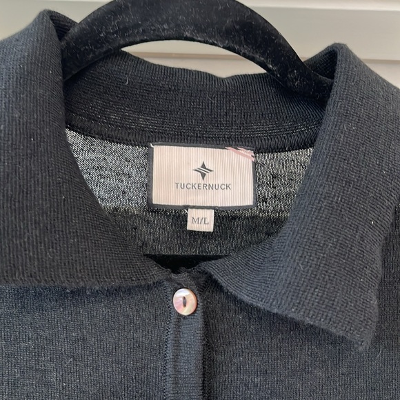 Tuckernuck Black Clayton Knit Polo - Picture 6 of 10